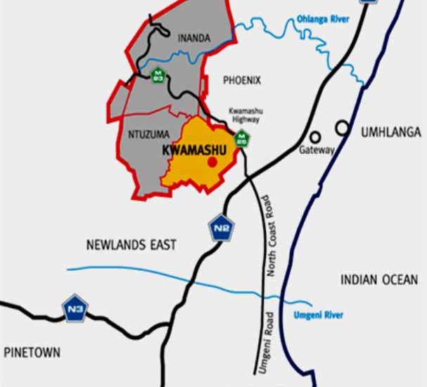 BACKGROUND The former townships of Inanda, Ntuzuma and KwaMashu (INK) are 25km north of the Durban city centre Home to 580 000 people (18% of Durban s population) in 115 136 households INK is one