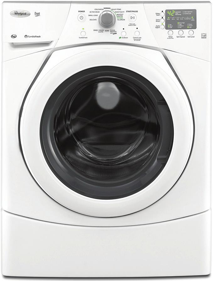 WASHING MACHINES In most homes, washing clothes and flushing toilets consume the most water.