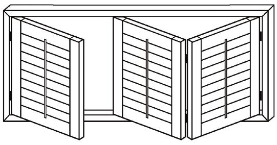 Bottom Sill Frame Sill PANEL CONFIGURATION 1 Panel Can be hinged either left