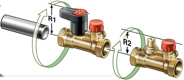 Fitting Before fitting the valve, make sure that the pipe system is clean and: 1.