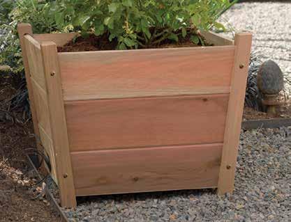 This planter serves as a focal structure whether in bloom or off-season.