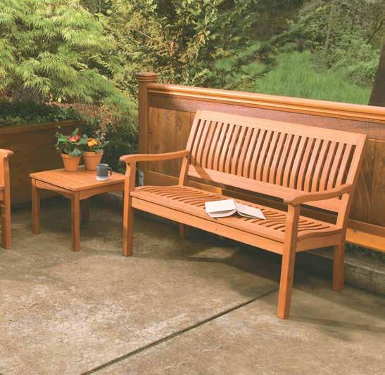 Benches Serenity 4-foot Bench 880.3366 Equally at home in a modern or traditional setting, the Serenity Bench is quite possibly the most comfortable of its kind.