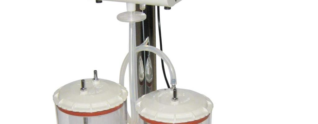 Suitable for use with both disposable bags and JAR Mechanical vacuum regulator High width and