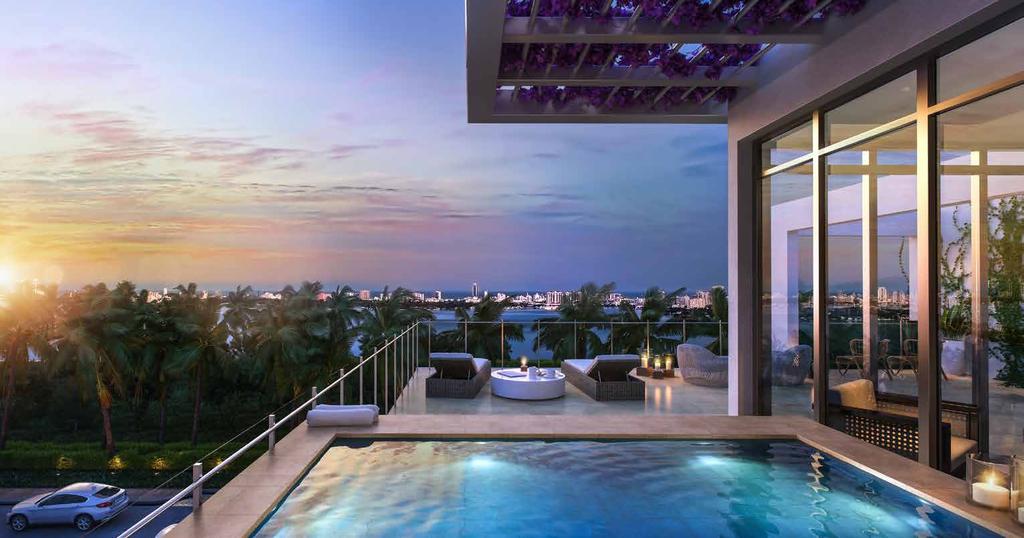 THE LUXURY OF OUTDOOR LIVING Expansive private terraces some with