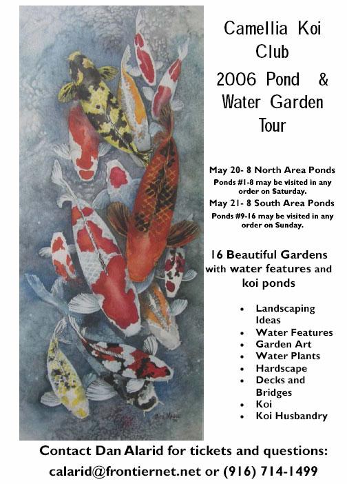 Page 2 May 2006 Pond Tour Update - Dan Alarid Everything is in place for what will be our biggest and hopefully our club's most successful pond tour ever.
