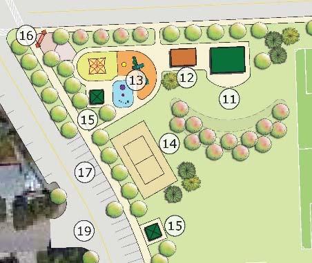 Master Plan Neighborhood Park An expanded and more defined neighborhood park is located in the northwest corner of the