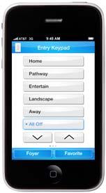 Universal Remote Control The Lutron Home Control app for the ipad provides more information and