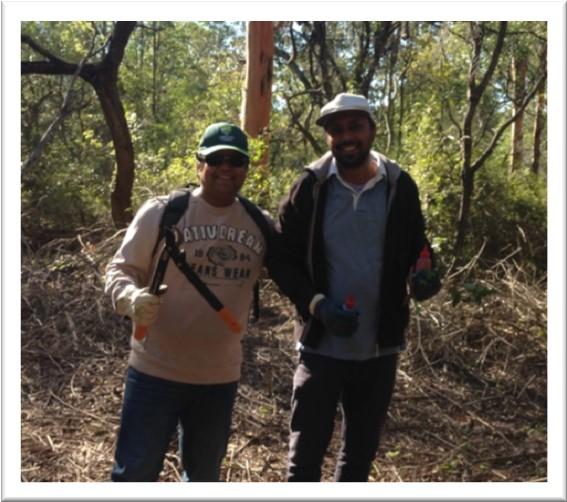 In June, OCCA organised for an Indigenous leader, Gaga Kerry, to host an educational workshop with some Telstra staff at the Oxley Creek Common.