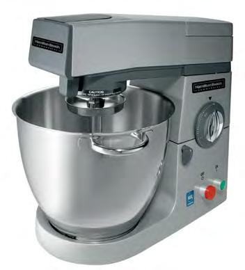 Heavy-duty attachments made of stainless steel for durability Standard: Unit comes with base, 7 quart/6.