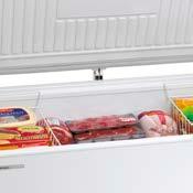 Chest freezers Chest freezers Features Spring-loaded lid A lightweight, sturdy, spring-loaded lid that