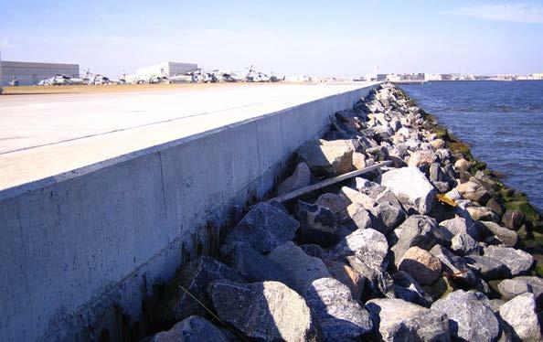 Programs such as these mitigate shore erosion and littoral drift issues commonly seen on waterfront public and private properties on the Eastern Seaboard.