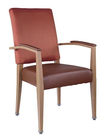 HCHM3874 Aluminum Frame Fully Upholstered Seat and Back Webbed Seat Optional Available Non Mar Self