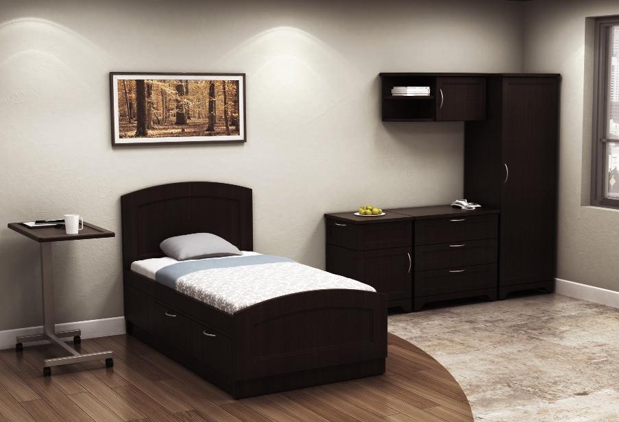 PG#24 ROOM FURNITURE BED, HEAD & FOOTBOARDS To complete the intimate design of a resident room, choose a bed that matches the room furniture.