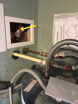 Furnace gas shutoff is located to the right of the Furnace.