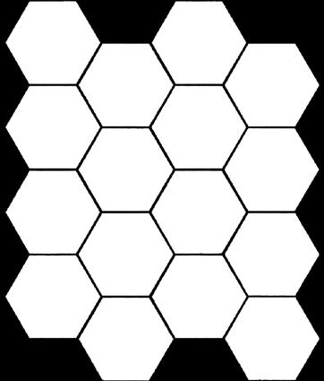 5mm Hexagon Mosaic Effect Size: