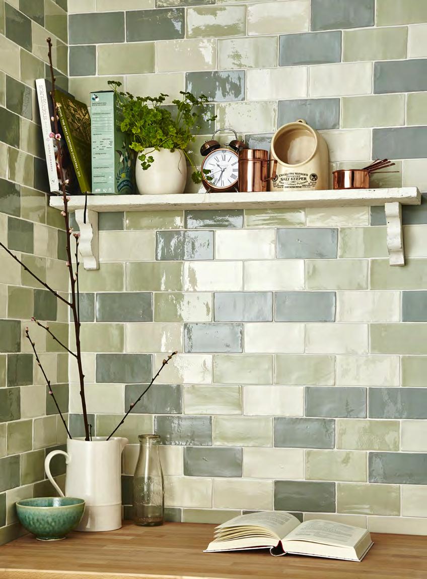 Country Brick A collection of 150x75 brick style wall tiles with a bumpy/uneven gloss finish providing a rustic touch for interior wall spaces.