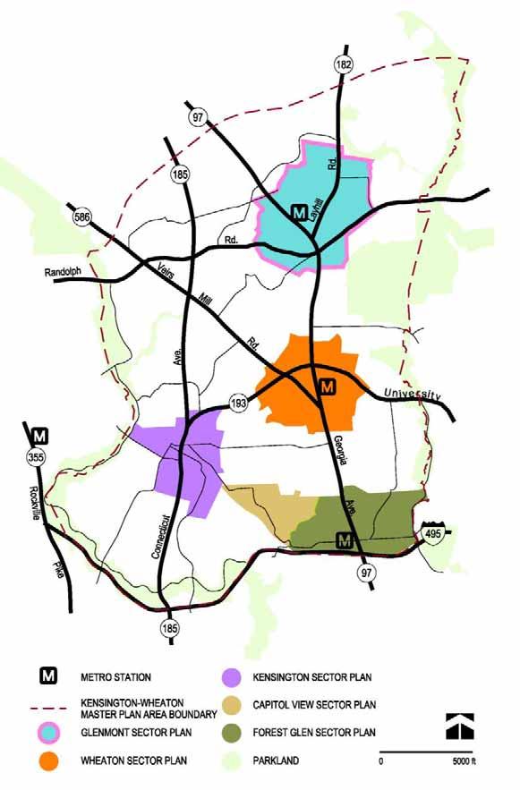 Map 3: Kensington Wheaton Master Plan Area