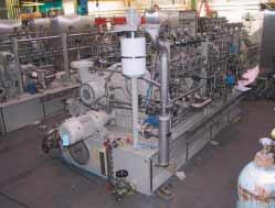 Optimised compressor design Atlas Copco GAP has delivered 8 single stage compressors for the dehydration plant.