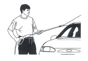 CAUTION When you wish to stop using the pressure washer temporarily, make sure that the safety lock has been engaged to avoid any accidental operation. (Fig. 12) Fig.