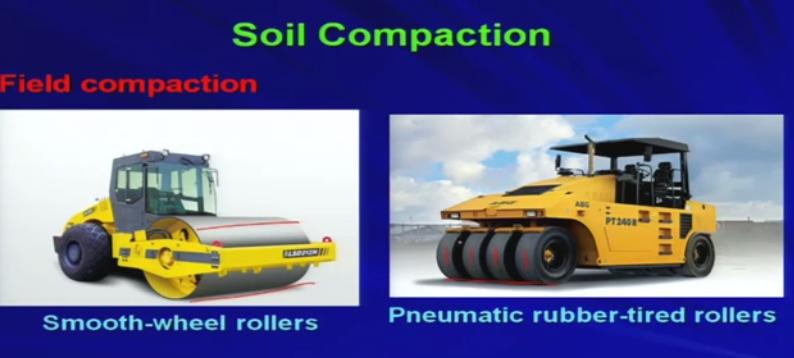 So, wheels of these vibratory rollers will be producing some vibration, it will shake and try to compact the soil.