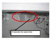 sensor Evaporator fan