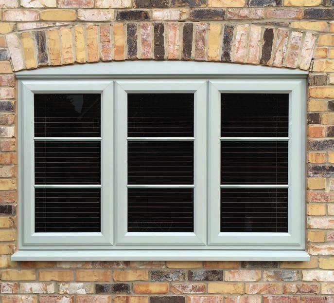 12 KAT upvc FLUSH CASEMENT WINDWS Rebated Sash Welded Showing bevelled putty lines externally offering the picture frame effect and an elegant White