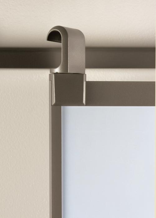 Wall boards rotate quickly with swivel hooks and move easily along
