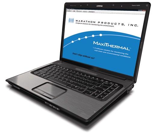 MARATHON PRODUCTS MaxiThermal USB Software Get the most from your USB data loggers Marathon s MaxiThermal Software allows you to view up to 8 multiple traces at one time, enables you to transfer the