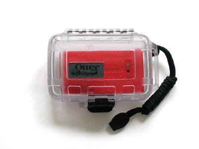 Waterproof Container For use with the c\temp, 2c\temp, 3c\emp, edljr. and edl series loggers. (shown with a red c\temp inside) Watertight up to 100 ft. / 30.