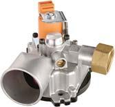 The plungers of the automatic shut-off valves are protected by an oil bath allowing particularly silent operation of the valves. Offset level and air/gas ratio adjustments are available.