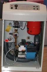 Condensing Oil-fired Boiler High efficiency possible by recovering latent heat from water vapour in flue gas.