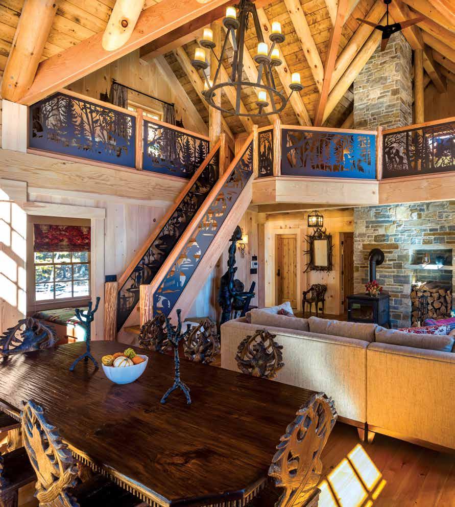 Real Log Homes Photos by Great Island Photography Builder: David Anderson Hill,