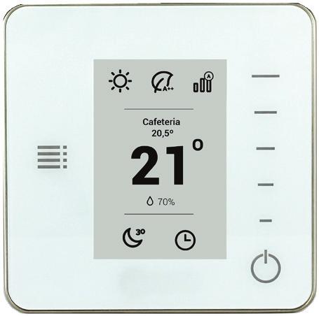 humidity and temperature reading and allows you to control the temperature of the individual zone it is connected to.