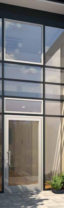 your Schueco entrance door with stylish infill panels When