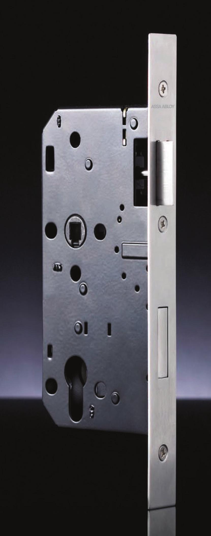 ASSA ABLOY Mortise Lockcase Mortise Lockcase AA5100 Series Key features: Made of SS 304 200,000 cycles tested 8 Latching functions Fire rated Non-handed - latch reversible High corrosion resistance