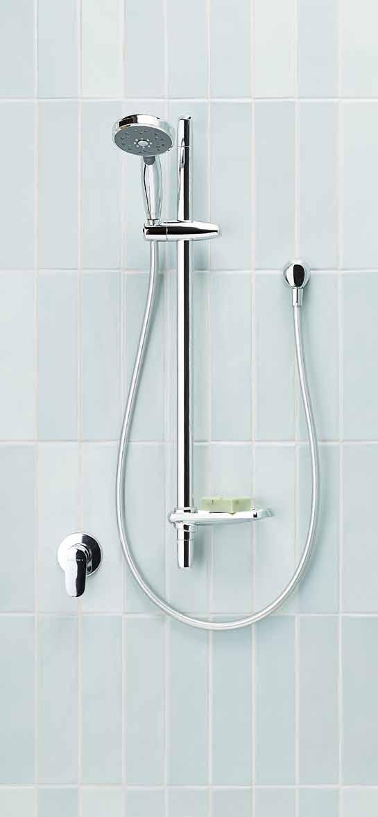 Showers Futura A traditional crowd-pleaser. With clean, unpretentious lines, combining everyday luxury with water efficiency. SATINJET A full-body shower experience, like no other.
