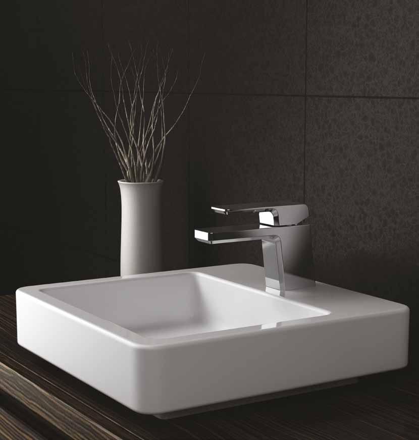 Tapware Kiri Kiri is our answer for lovers of clean lines and strong, dynamic forms. This solid architectural style makes its presence known in your bathroom.
