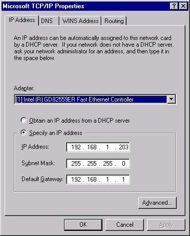 Also note that the Identification tab of the Network screen shown in the following screen may be used to define the CPU name, which is the name that appears on the V1500 Application when you choose