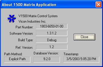 Review these items carefully before proceeding with the rest of this manual. The V1500 Configurator will automatically recall the last configuration profile edited.