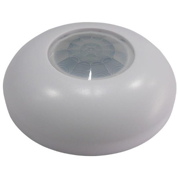 360 Ceiling Mounted PIR Detector ALE-PIR360 This ceiling mounted passive infrared motion detector has a detection range up to 8m (3.6m high) and 360 field of detection.