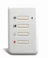 SENSORS & ACCESSORIES 4-Button Wireless Wall Plate WS4979 WS4979 features a slim, attractive design that fits nicely on homeowners inside walls or other accessible locations.