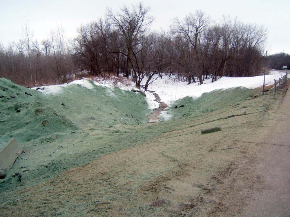 Frozen Ground Hydromulching Process requires exposed soils, and a high