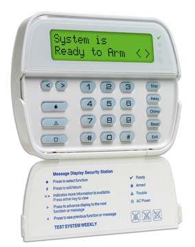 PK5500 PowerSeries 64-Zone LCD Full-Message Keypad RFK5500 with built-in wireless receiver 8 language support Global partition status Full 32-character programmable labels Modern, slim-line landscape