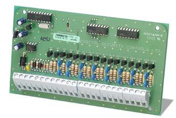 programmable outputs: rated at 50 ma @ 12 VDC Connect up to 9 PC4216 modules per system, CSFM PC4401 MAXSYS Data Interface
