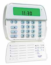 input, programmable output or as a low temperature sensor 3 one-touch emergency keys Multiple door chime per zone Adjustable backlight and keypad buzzer Wire channel Dual wall-mount and front cover