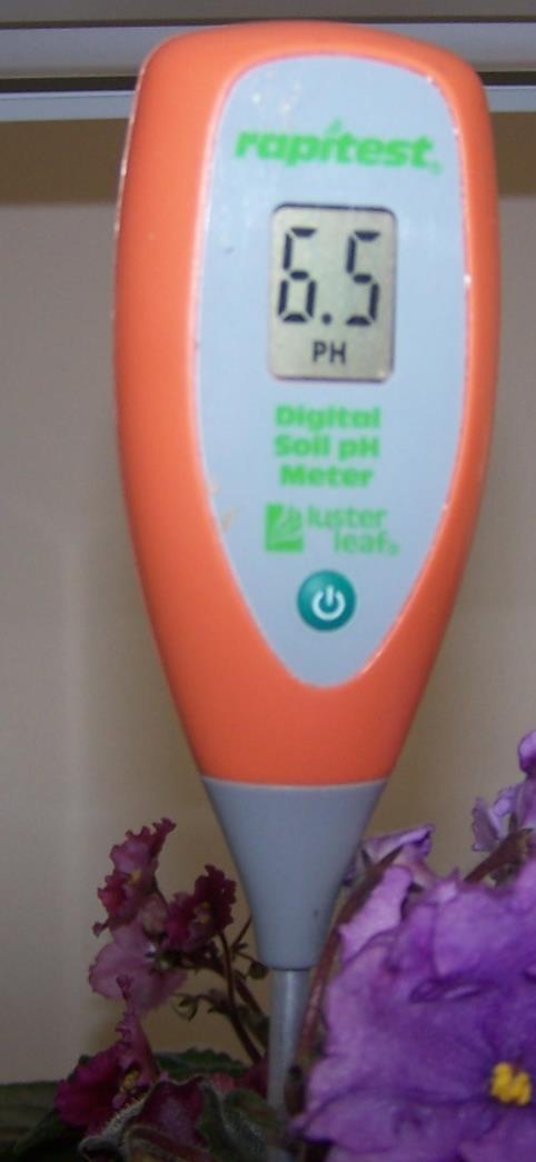 Digital meters Will not test water or loose, moist or dry mix. For moist, compact soil only.