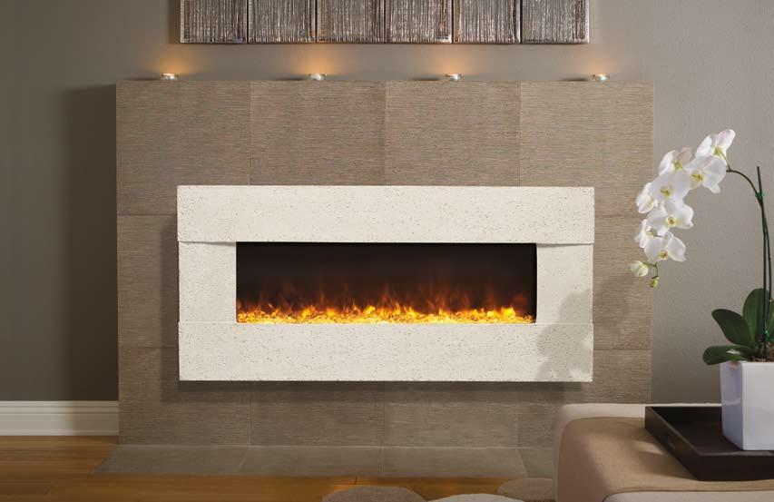 brilliant BLT-IN-5124 Electric Fireplace in Venetian Grey,