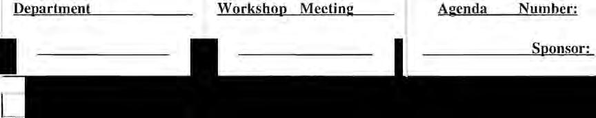 City of Bonney Lake, Washington City Council Agenda Bill (C.A.B.) Approval Form Denartment I Staff Contact: WQrkshon I Meetin2 Date: Agenda Bill!