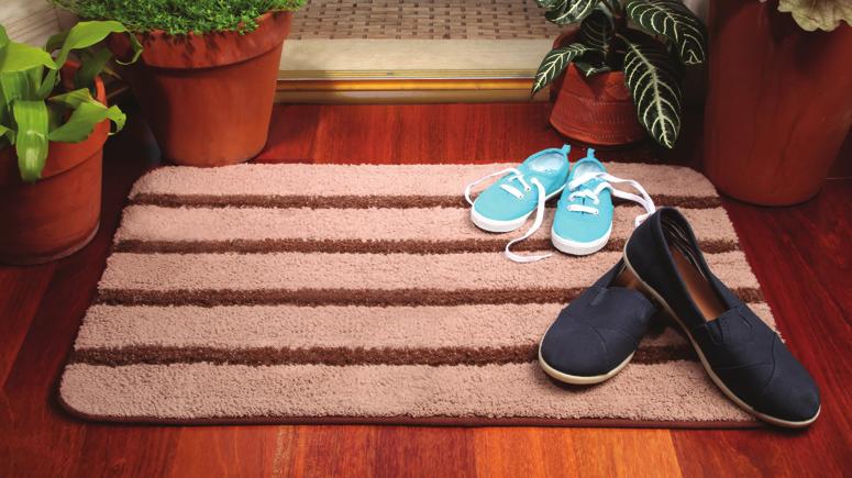 Step into clean ENTRY MAT What s the best kind of dirt? The kind that stays outside! 85% of contaminants are brought into the home in the first four steps!