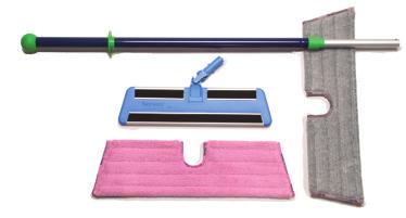 The Wet Mop Pad cleans linoleum, vinyl, laminate, wood, marble and tile flooring, all with no chemicals. Just add water. Double-Sided Dry Superior Mop Pad 52cm x 14cm / 20.47" x 5.